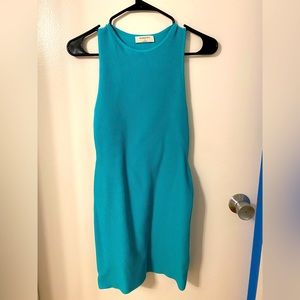 Aritzia Babaton Sculpt Knit Racer Mini Dress